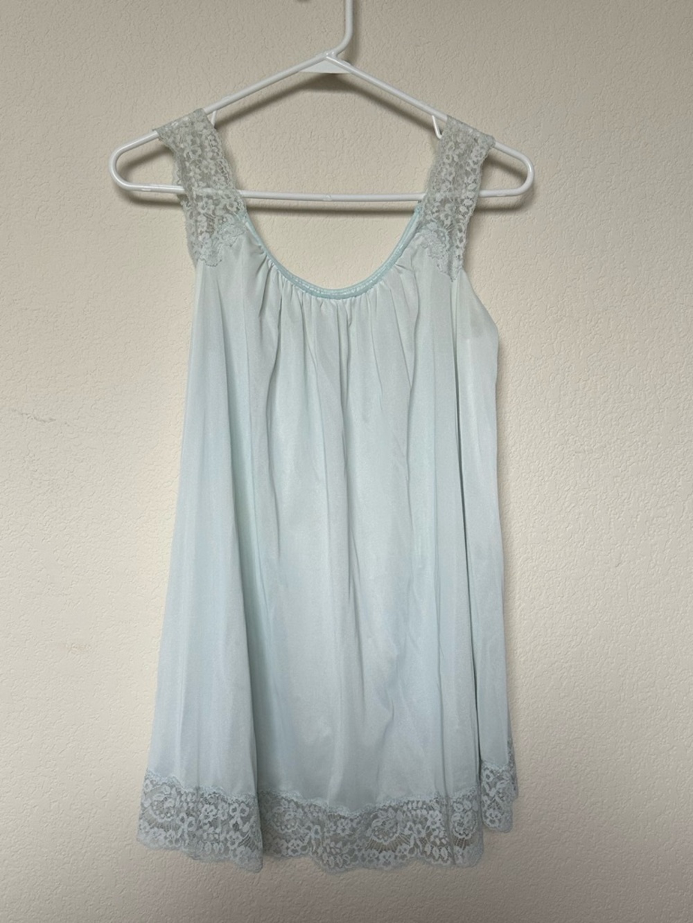 Lace-trim vintage nightgown